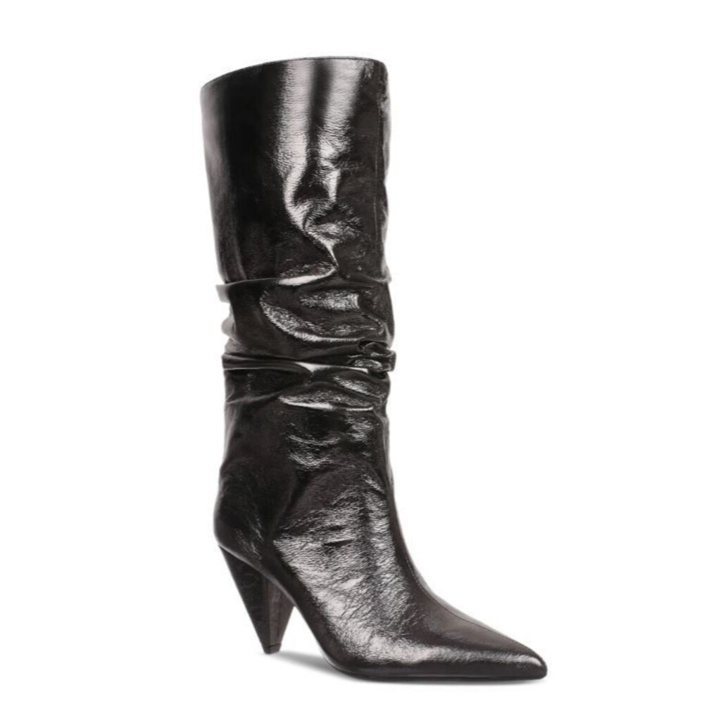 International Concepts Women’s Diiannaa Slouch Boots, Pewter Metallic, US 8.5 M